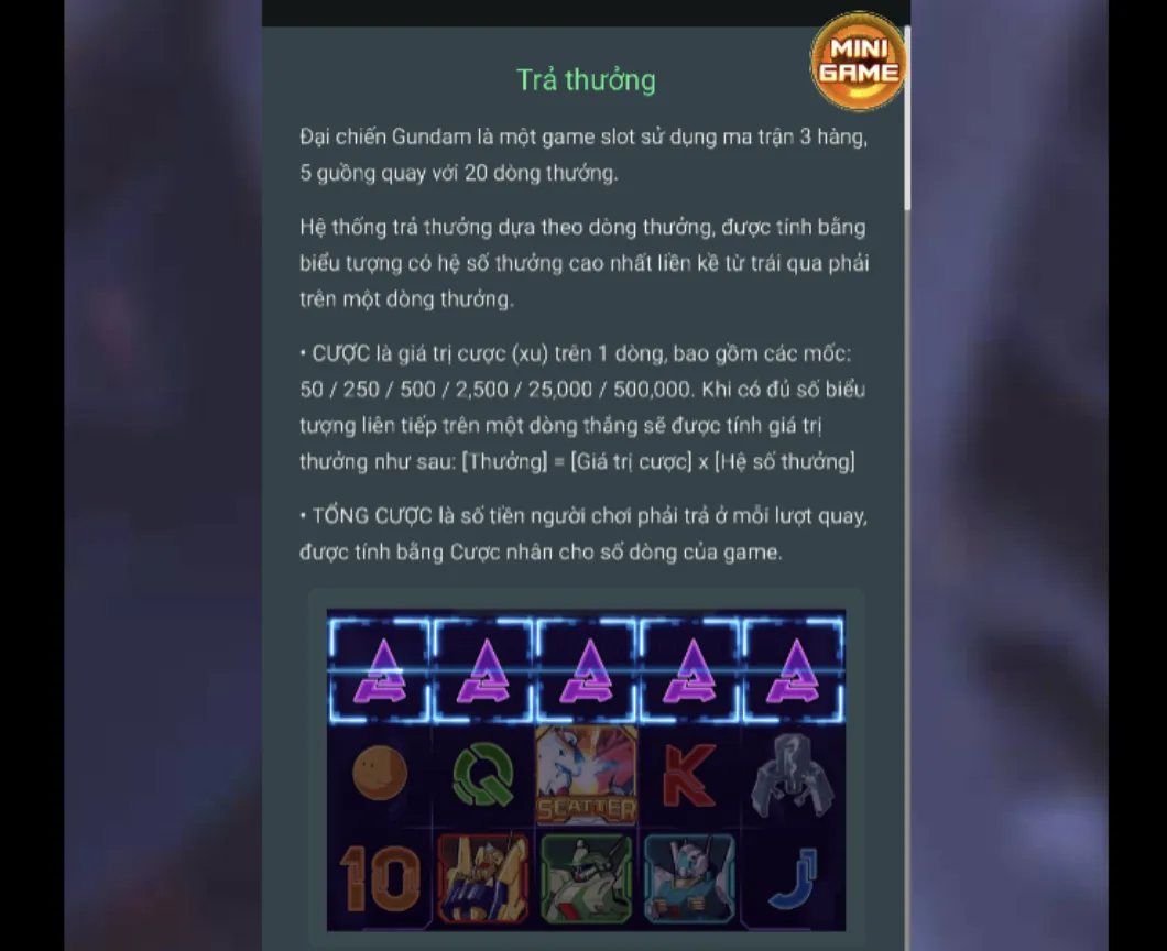 Luật chơi hấp dẫn từ game bài đổi thưởng uy tín Gundam
