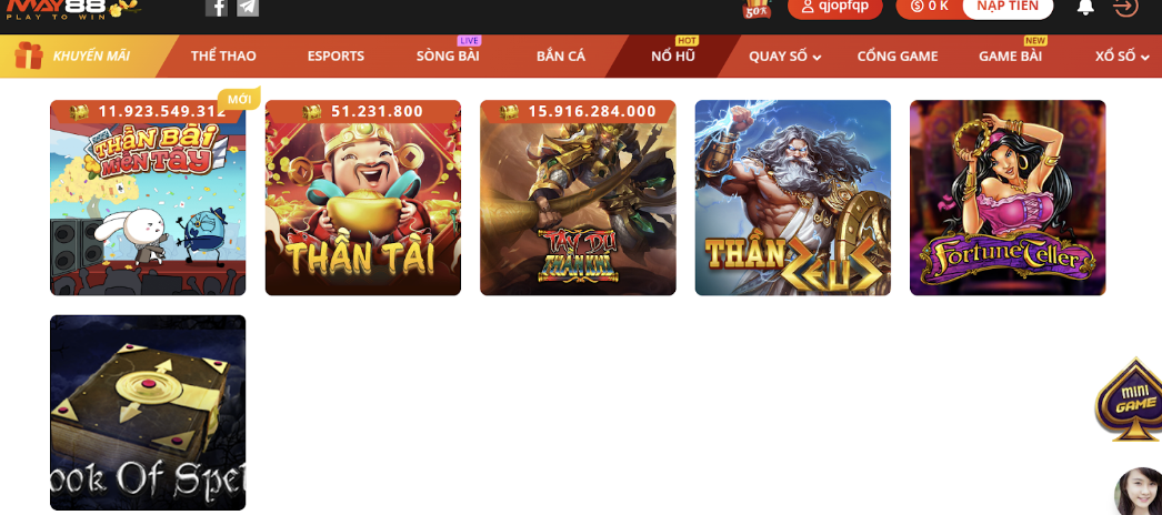 Tham gia game bài Thần Sấm tại May88 với vài bước đơn giản